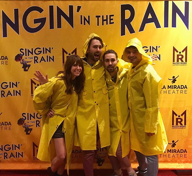@brandon.burks + all our friends made us laugh last nite @mccoyrigbyentertainment’s closing weekend of Singin’ In The Rain @lamiradatheatre 📷: an affable n efficient volunteer