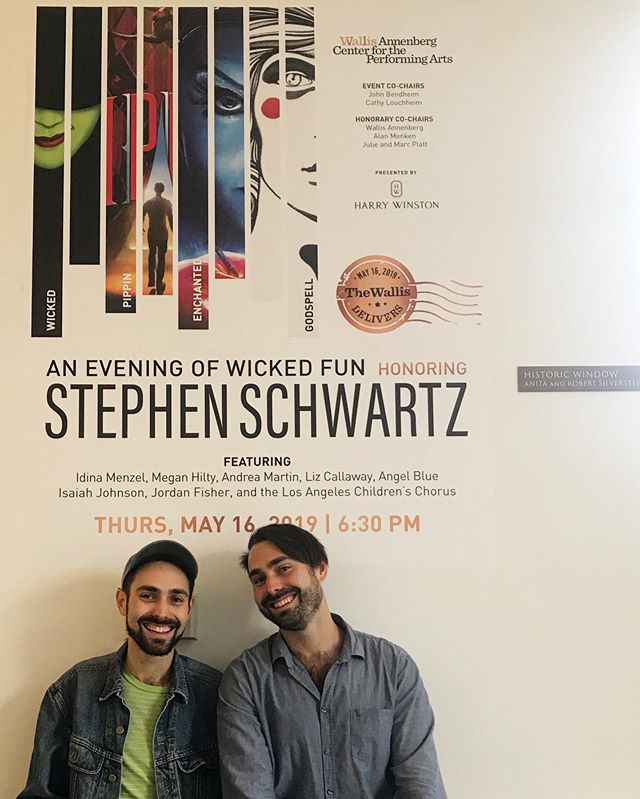 pinching ourselves to play in the band at @thewallisbh’s 2019 gala tomorrow, honoring a hero to us #stephenschwartz and backing icons @idinamenzel (!) @meganhilty (!) #andreamartin (!) @lizgoeson (!) @angeljoyblue (!) @jordan_fisher (!) @isaiahslament (!) and more 🦄 thx @gerald_sternbach for bringing us